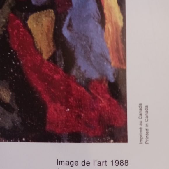 Kandinsky Vintage 1988 Expressionist Lithograph Blue Mountain Printed in Canada - Picture 8 of 9